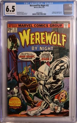 1975 #NA 1975 Werewolf By Night #32 CGC 6.5 Marvel Comics CGC 6.5