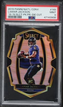 2019 #149 Lamar Jackson PSA 9 Panini National Convention '18-19 Select Misc Sports