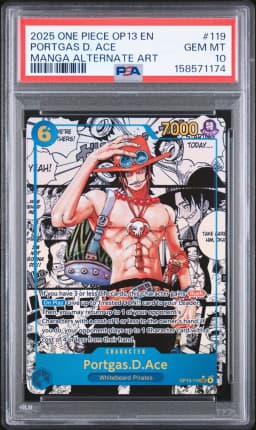 2025 #119 Portgas D. Ace PSA 10 One Piece OP13-Carrying on His Will