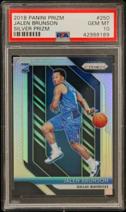 2018 #250 Jalen Brunson PSA 10 Panini Prizm