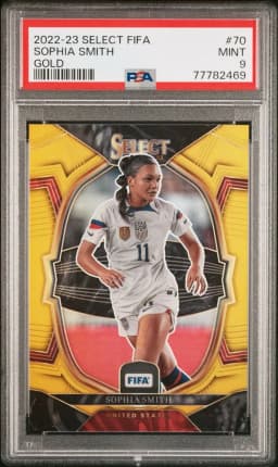 2022 #70 Sophia Smith PSA 9 Panini Select FIFA