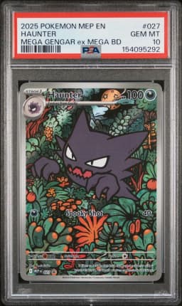 2025 #027 Haunter PSA 10 Mep EN-Me Black Star Promo
