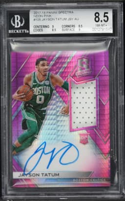 2017 #105 Jayson Tatum BGS 8.5 Panini Spectra Basketball