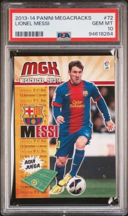 2013 #72 Lionel Messi PSA 10 Panini Megacracks