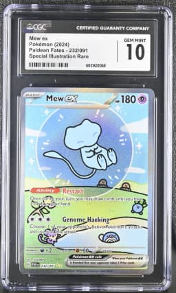 2024 #232 Mew ex CGC 10 Paldean Fates - PAF EN - English