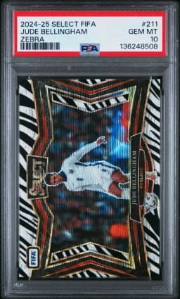 2024 #211 Jude Bellingham PSA 10 Panini Select FIFA