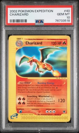 2002 #40 Charizard PSA 10 Expedition