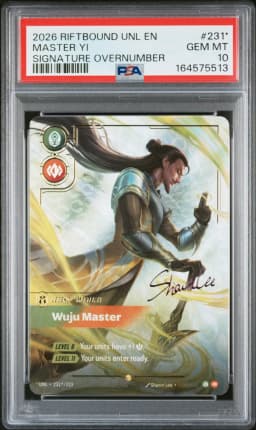 2026 #231* Master YI - Wuju Master PSA 10 Riftbound: League of Legends Unl-Unleashed
