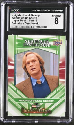 2023 #WS-5 Neighborhood Gossip CGC 8 WandaVision (2023 Upper Deck 2022 on Card) - English