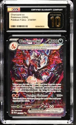 2024 #234 Charizard ex CGC 10 Pristine Paldean Fates - PAF EN - English