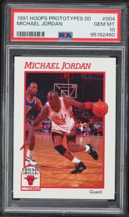 1991 #4 Michael Jordan PSA 10 Hoops Prototypes 00 Basketball