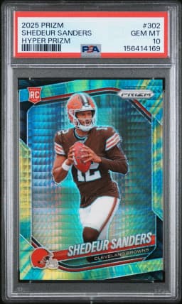 2025 #302 Shedeur Sanders PSA 10 Panini Prizm
