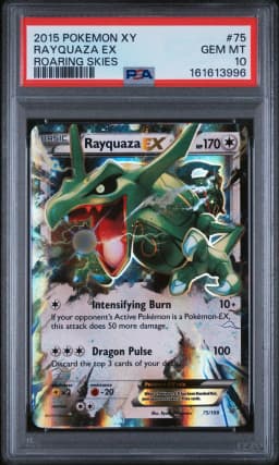 2015 #75 Rayquaza EX PSA 10 XY Roaring Skies