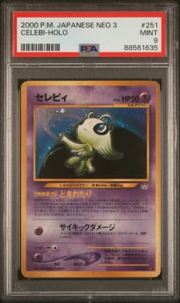 2000 #251 Celebi-Holo PSA 9 Japanese Neo 3