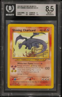2002 #107 Shining Charizard HOLO R BGS 8.5 Neo Destiny Unlimited