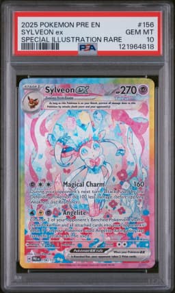 2025 #156 Sylveon EX PSA 10 Pre EN-Prismatic Evolutions
