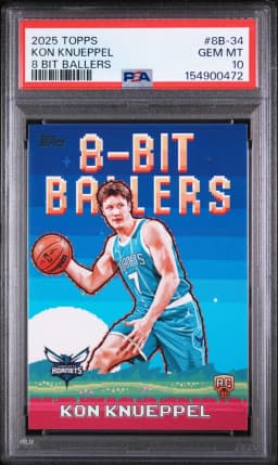 2025 #8B-34 Kon Knueppel PSA 10 Topps 8 Bit Ballers
