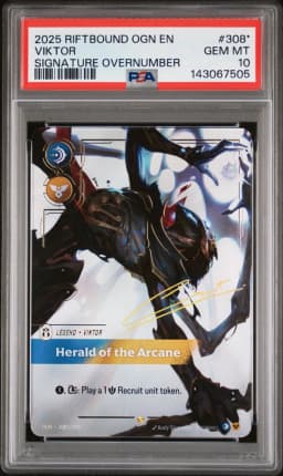2025 #308* Viktor - Herald of the Arcane PSA 10 Riftbound: League of Legends Ogn-Origins
