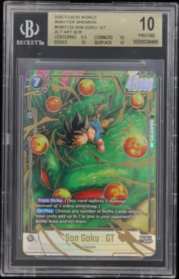 2025 #FB07122 Son Goku : GT ALT ART SCR BGS 10 Dragon Ball Super Card Game Fusion World Wish for Shenron