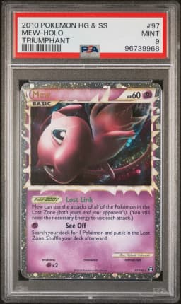 2010 #97 Mew-Holo PSA 9 Heartgold & Soulsilver Triumphant