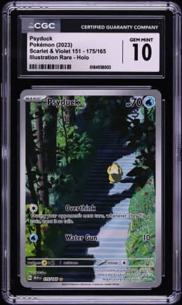 2023 Pokemon Scarlet & Violet 151 IR Psyduck #175 CGC 10 GEM MINT
