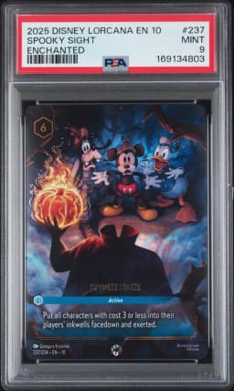 2025 #237 Spooky Sight PSA 9 Disney Lorcana EN 10-Whispers in the Well