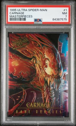 1995 #1 Carnage PSA 7 Ultra Spider-Man Masterpieces