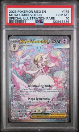 2025 #178 Mega Gardevoir EX PSA 10 Meg EN-Mega Evolution