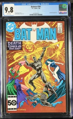 1986 Batman #391 CGC 9.8 DC Comics