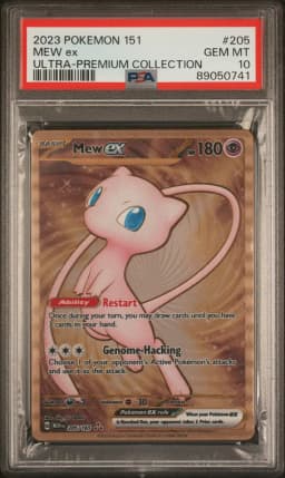 2023 #205 Mew EX PSA 10 151 Ultra-Premium Collection