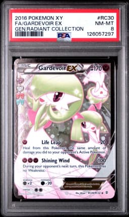 2016 #RC30 Full Art/Gardevoir EX PSA 8 XY Generations Radiant Collection