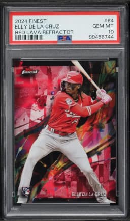 2024 #64 Elly de La Cruz PSA 10 Topps Finest Baseball