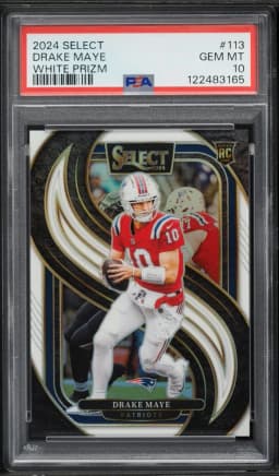 2024 #113 Drake Maye PSA 10 Panini Select Football
