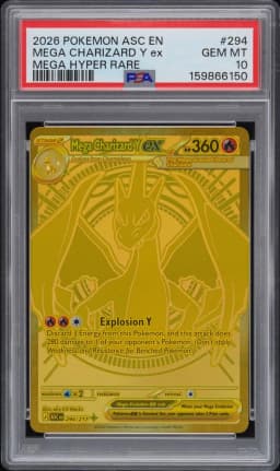 2026 #294 Mega Charizard Y EX PSA 10 Asc EN-Ascended Heroes