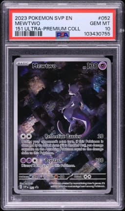 2023 #052 Mewtwo PSA 10 Svp EN-SV Black Star Promo Pokemon