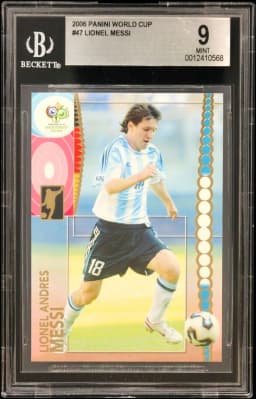 2006 #47 Lionel Andres Messi BGS 9 Panini World Cup