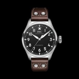IWC Big Pilot's Watch 43mm - Black on Leather Strap