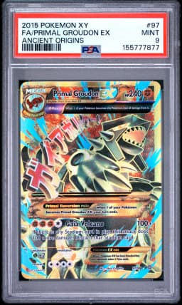 2015 #97 Full Art/Primal Groudon EX PSA 9 XY Ancient Origins