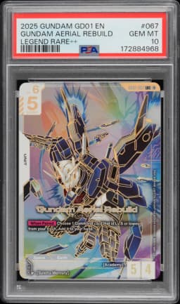 2025 #067 Gundam Aerial Rebuild PSA 10 Gundam Newtype Rising