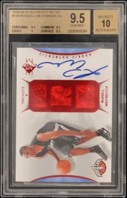 2008 #139 Russell Westbrook AU RC BGS 9.5 SP Authentic Retail