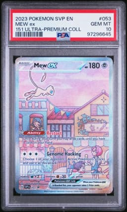 2023 #053 Mew EX PSA 10 Svp EN-SV Black Star Promo