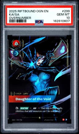 2025 #299 Kai'SA - Daughter of the Void PSA 10 Riftbound: League of Legends Ogn-Origins