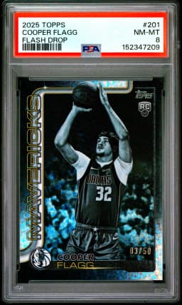 2025 #201 Cooper Flagg PSA 8 Topps