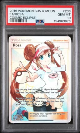 2019 #236 Full Art/Rosa PSA 10 Sun & Moon Cosmic Eclipse
