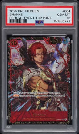 2025 #004 Shanks PSA 10 One Piece Promos