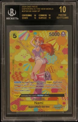 2024 #OP08106 Nami SP BGS 10 One Piece Card Game Emperors in the New World
