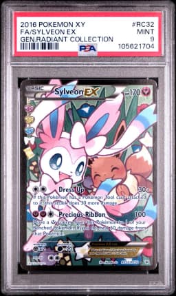 2016 #RC32 Full Art/Sylveon EX PSA 9 XY Generations Radiant Collection