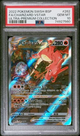 2022 #262 Full Art/Charizard Vstar PSA 10 Swsh Black Star Promo
