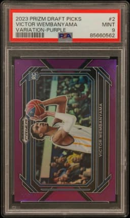 2023 #2 Victor Wembanyama PSA 9 Panini Prizm Draft Picks