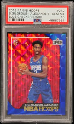 2018 #262 Shai Gilgeous-Alexander PSA 10 Panini Hoops
